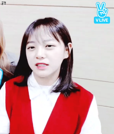 오늘자 김세정 브이앱.GIF | 인스티즈