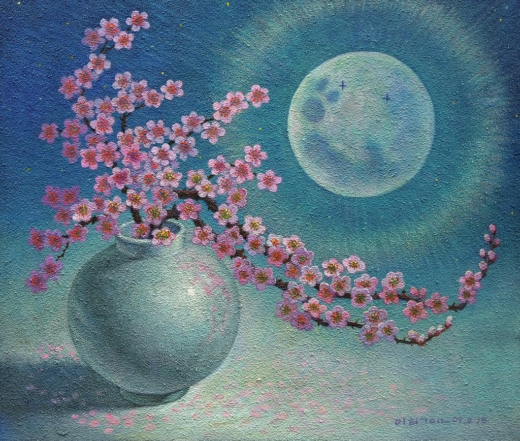 밤하늘의 별과 달을 그리는 화가 ㅎㄷㄷㄷㄷ .jpg | 인스티즈
