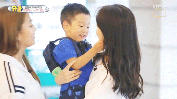 [트와이스] 오늘자 서언 서준이 만난 나연이 gif | 인스티즈