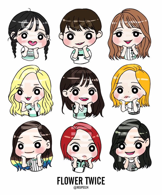 트와이스 미나리 팬아트 by twitter 무릎 | 인스티즈