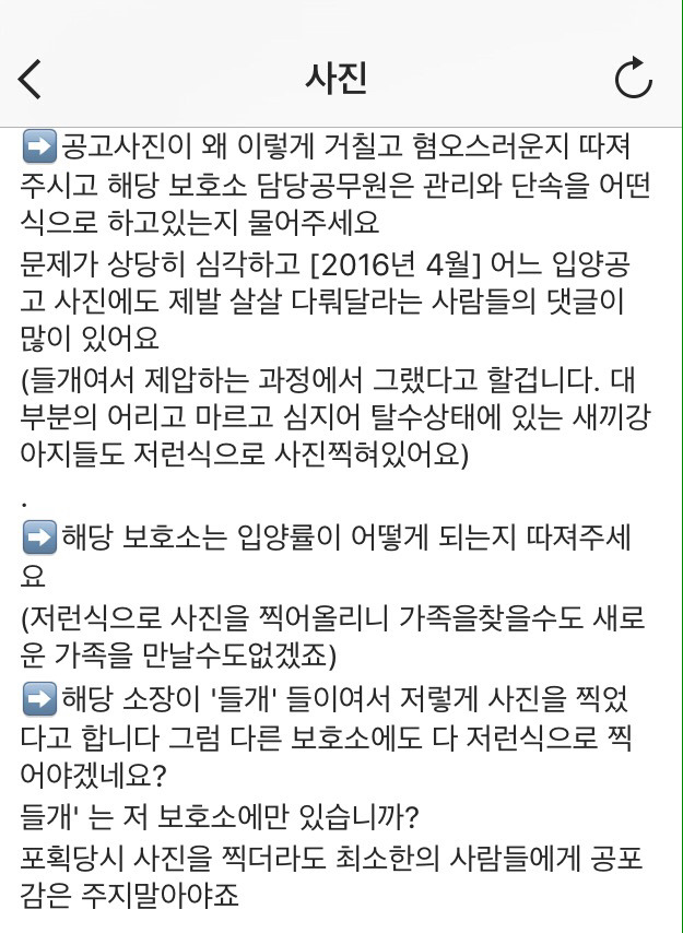 개선이 시급하고 사태가 심각한 시보호소의 모습 | 인스티즈