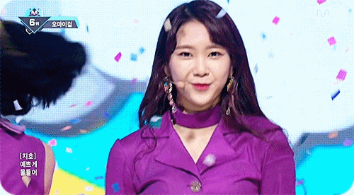 오마이걸 엠카 움짤.gif | 인스티즈
