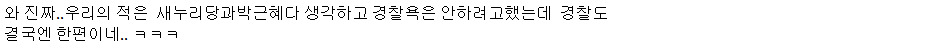 박근혜 하야 1인 시위 막는 개견찰 | 인스티즈