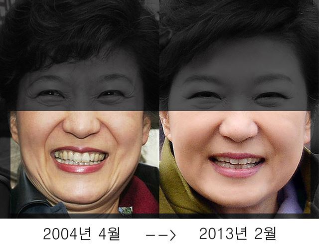 박근혜 외모의 변화 | 인스티즈