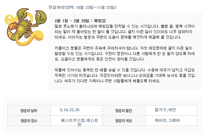 2월 별자리 운세 | 인스티즈