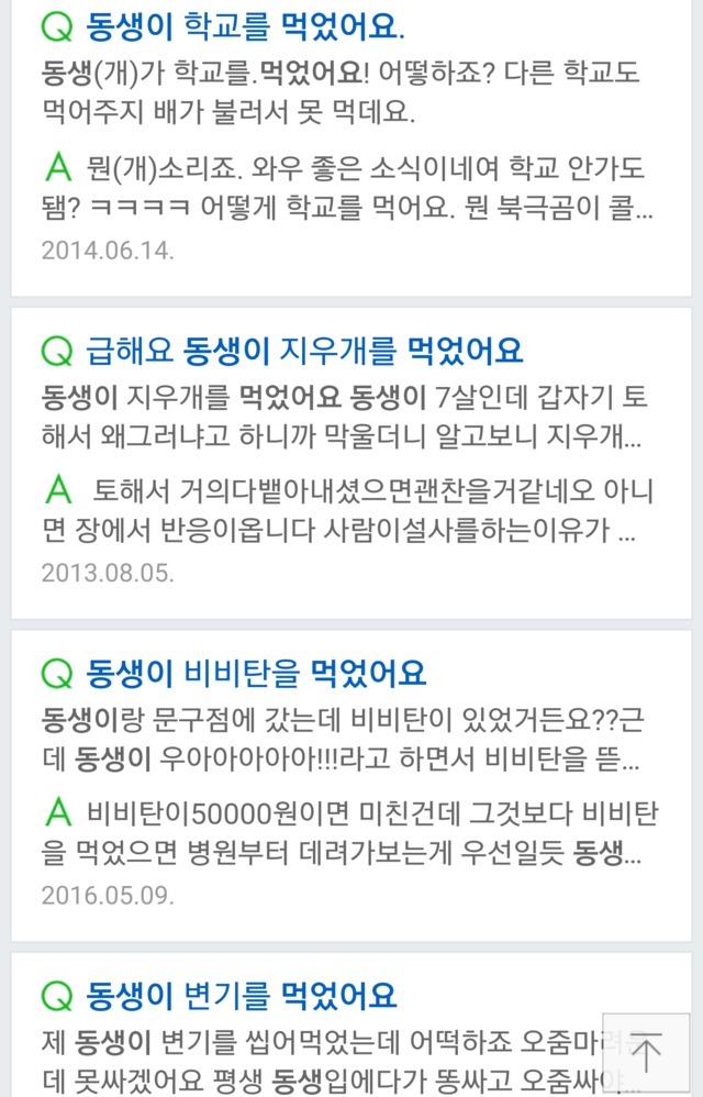지식인 의문의 동생들 | 인스티즈