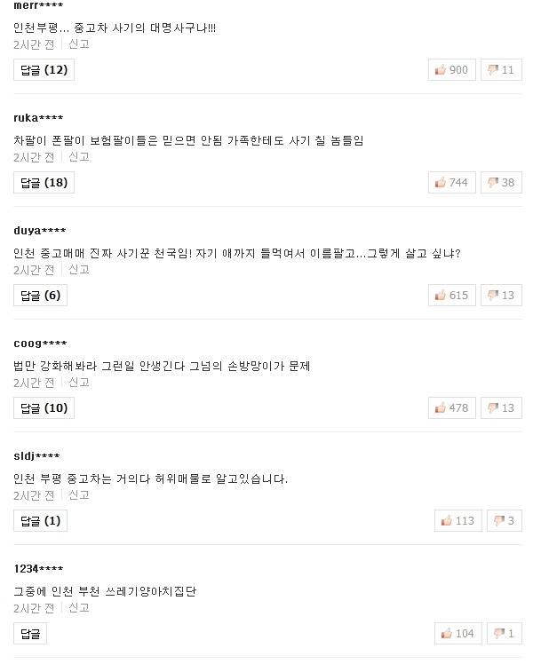 중고차 살때 조심해야 할곳 | 인스티즈