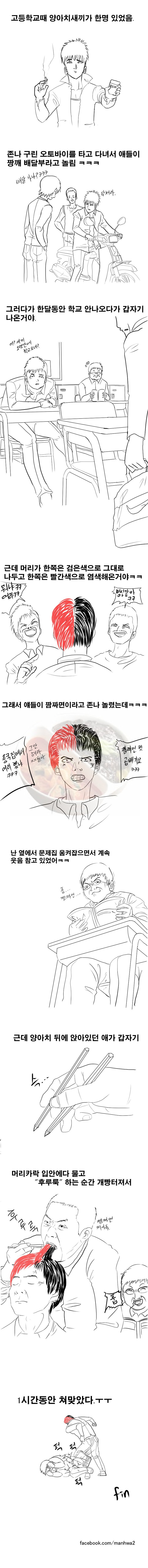 고등학교때 쳐맞는 만화 | 인스티즈