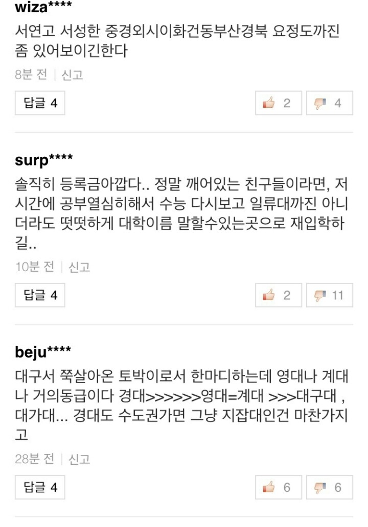 지방대생들이 시국선언 할 경우 | 인스티즈