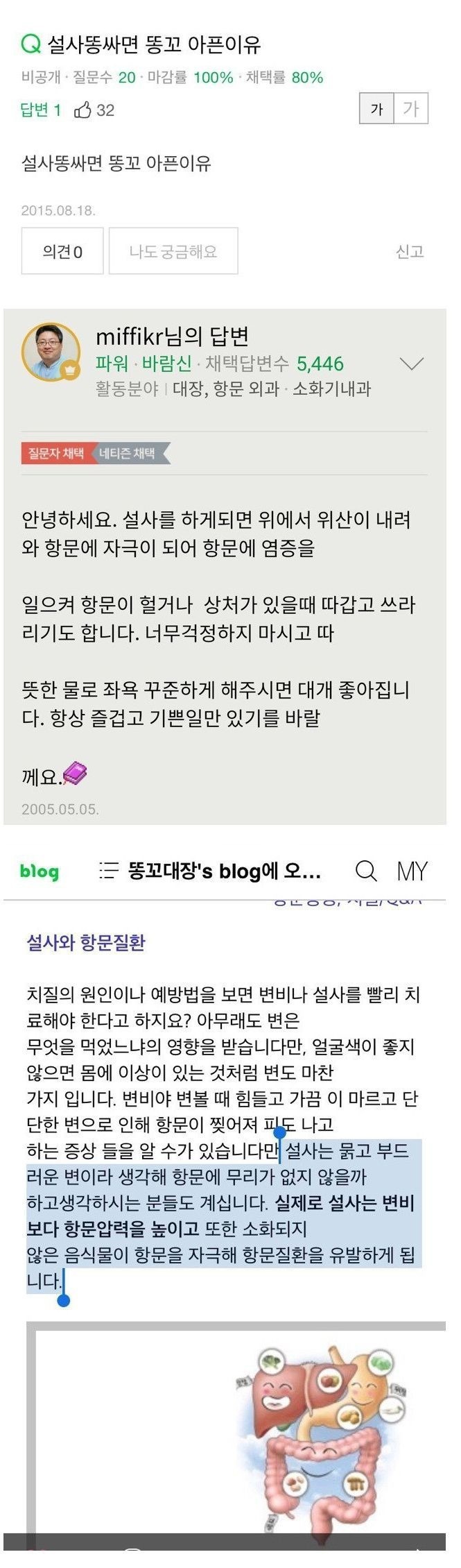 설사하면 항문이 아픈이유 | 인스티즈