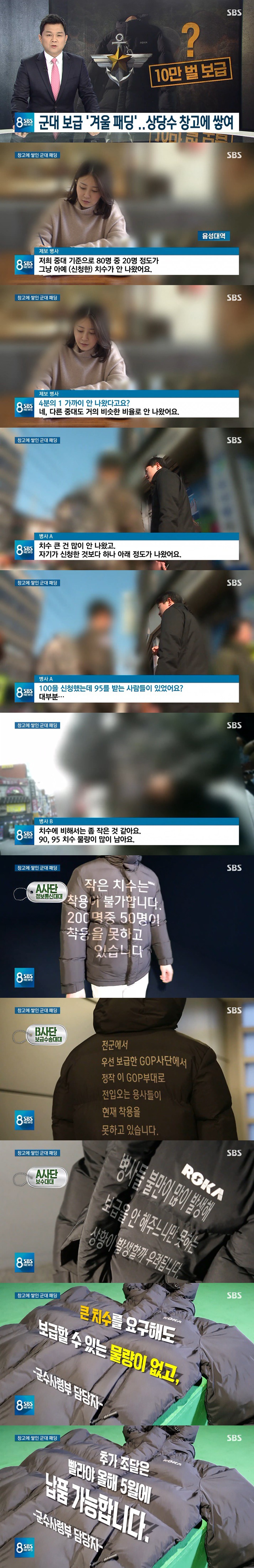 군 패딩 보급 근황 | 인스티즈