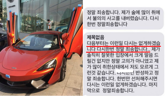 술에 취해 3억 슈퍼카를 발로 차버린 20대의 최후 | 인스티즈