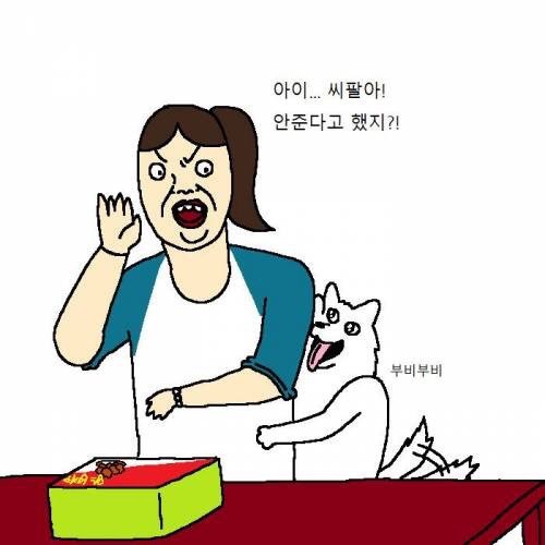 개가 치킨 먹고 싶어하는 만화 | 인스티즈