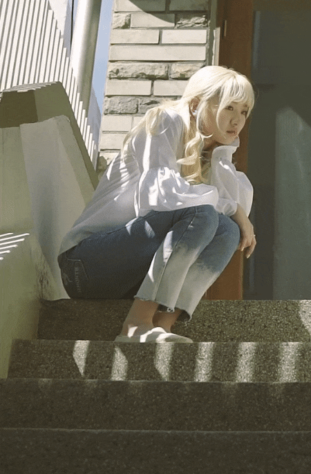 긴머리 안지영.gif | 인스티즈