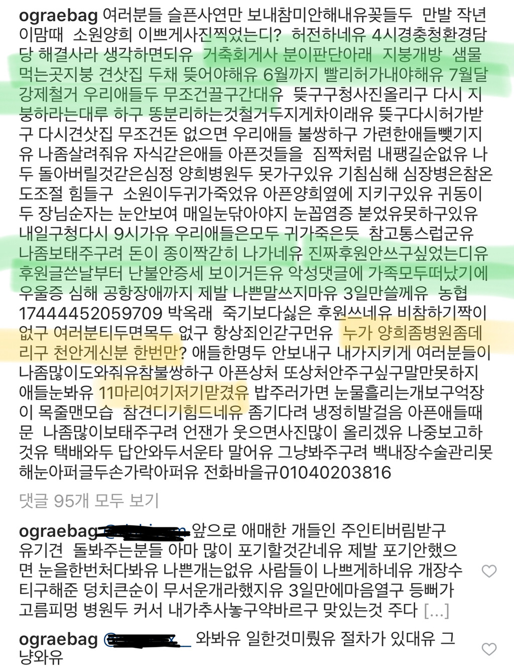 유기댕냥 돌보시는 박옥래할머님을 도와줘! (신고당해서 보호시설을 다 돈주고 뜯어야해) | 인스티즈