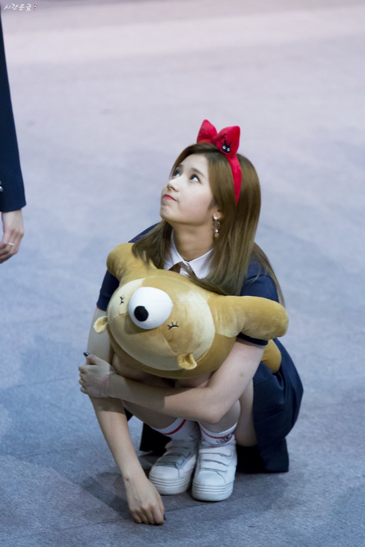 쪼그려앉는게 습관인 트와이스 사나.jpg | 인스티즈